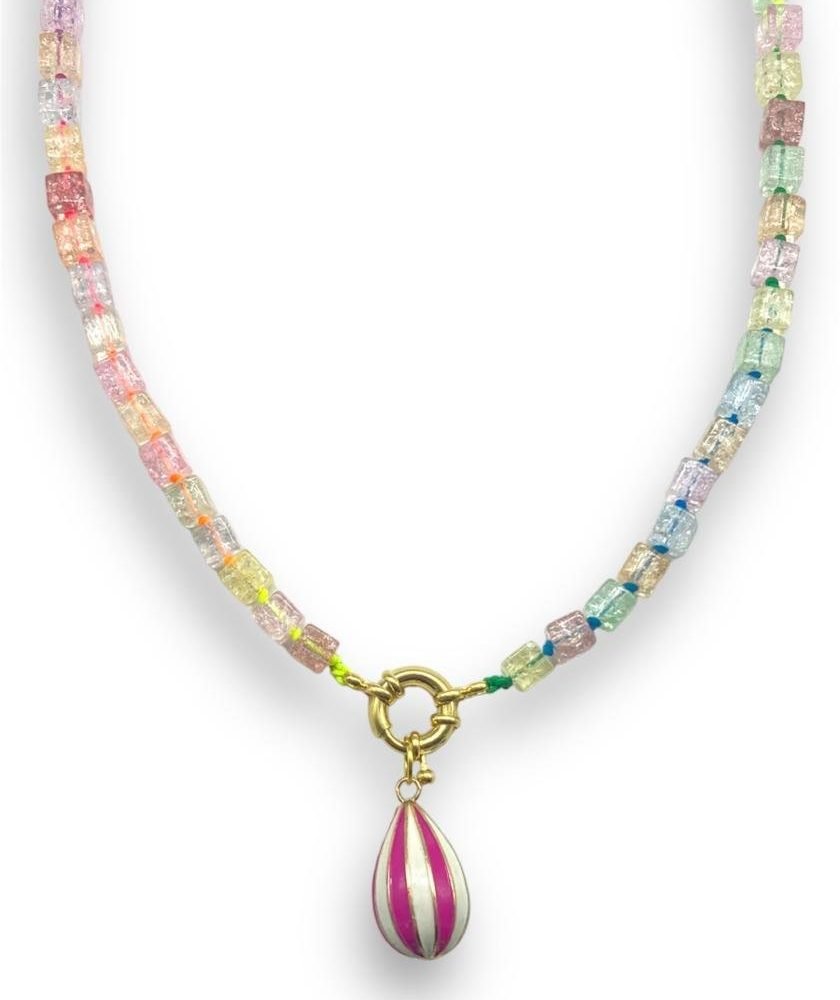 Kara Rainbow Küp Quartz Kolye