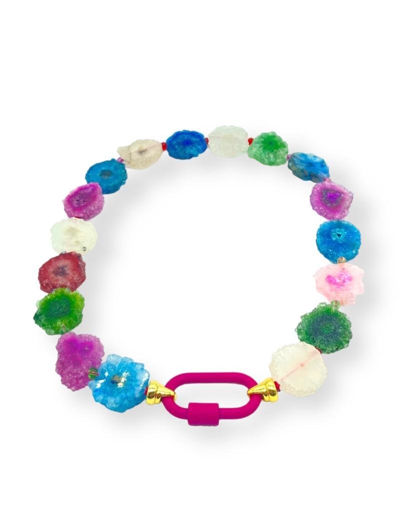 Kara Gökkuşağı Quartz Kolye